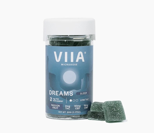 viia passion fruit dreams thc+cbn gummies 2mg