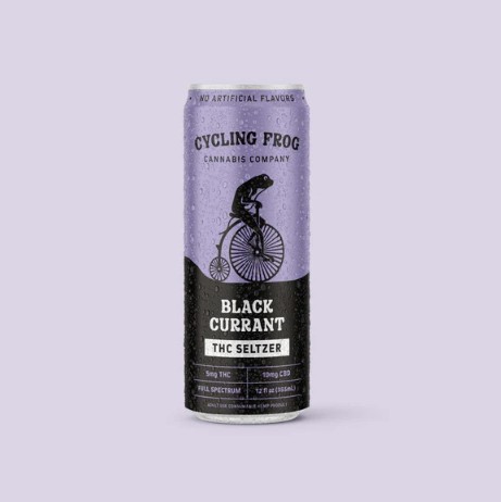 cycling frog black currant thc+cbd seltzer 5mg single