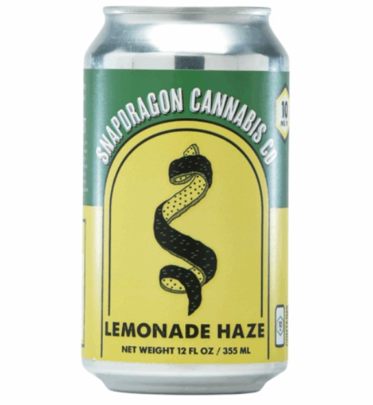 snapdragon cannabis co. d9 lemonade haze single can