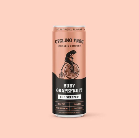 cycling frog ruby grapefruit thc+cbd seltzer 5mg single