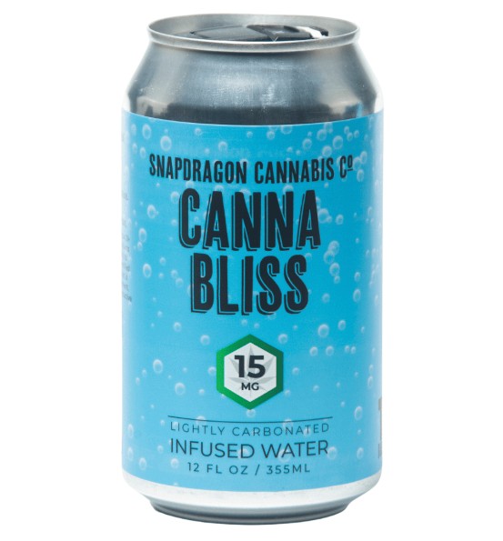 snapdragon cannabis co. canna bliss thc sparkling water 15mg single