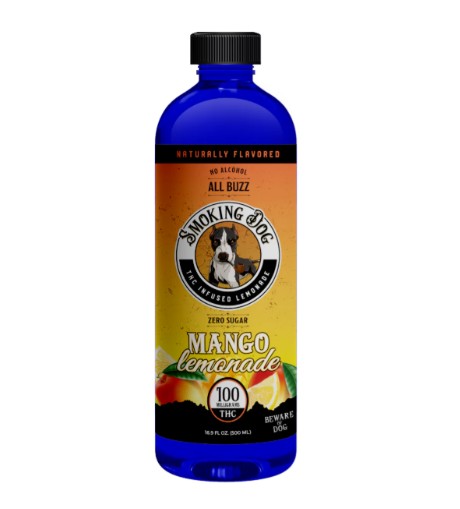 smoking dog thc lemonade mango 100mg