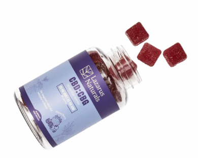 lazarus naturals cbd+cbg gummies mixed berry 10 count