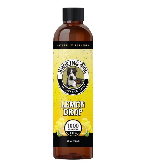 smoking dog thc syrup lemon drop 1000mg