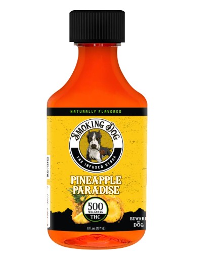 smoking dog thc syrup pineapple paradise 500mg