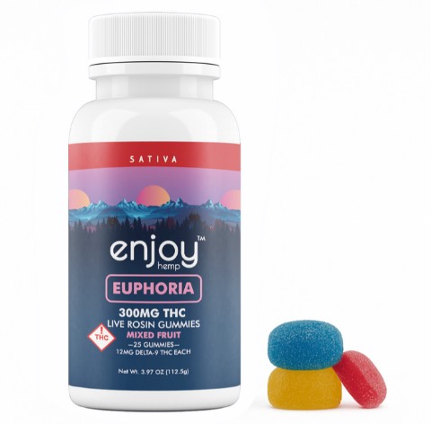 enjoy hemp mixed fruit euphoria thc gummies 300mg