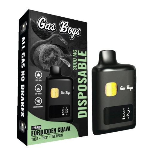 gas boys forbidden guava thca+thcp+cbd dispo 3000mg