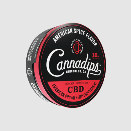 cannadips cbd infused pouches fresh wintergreen 150mg (copy)