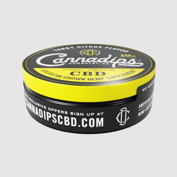 cannadips cbd infused pouches tropical mango 150mg (copy)