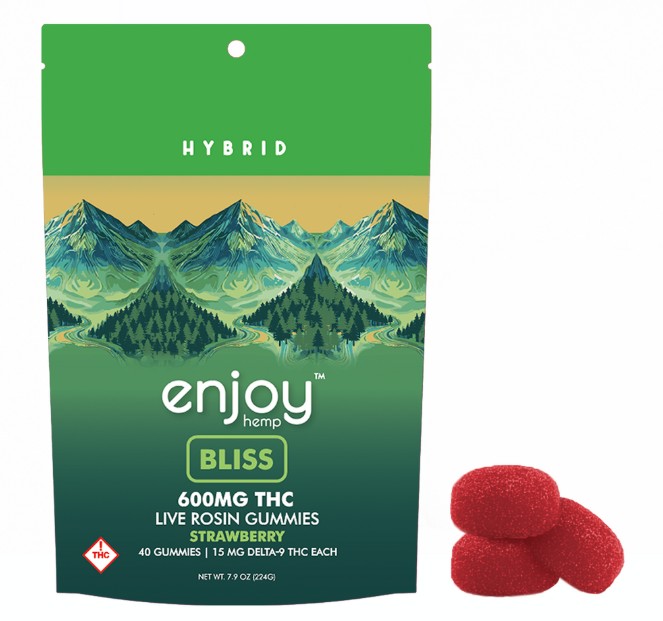 enjoy hemp strawberry bliss thc gummies 600mg
