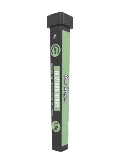 gas boys the rizz thca pre roll 1.5g replace with blizzard berry when in stock
