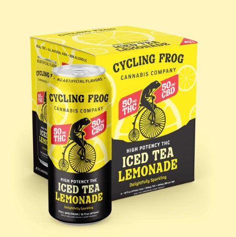 cycling frog iced tea lemonade thc+cbd 50mg single