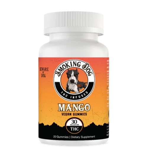 smoking dog pineapple thc+cbd gummies 10mg (copy)