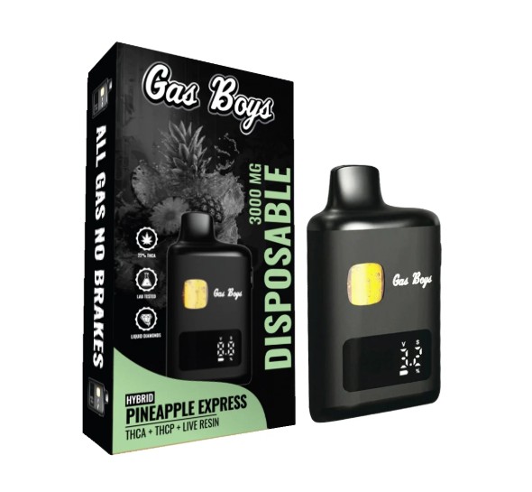 gas boys pineapple express thca+thcp dispo 3000mg