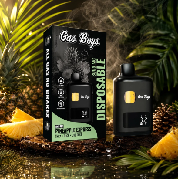 gas boys pineapple express thca+thcp dispo 3000mg