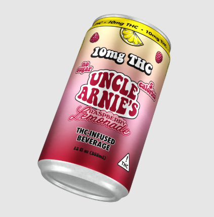 uncle arnie's raspberry lemonade thc 10mg single
