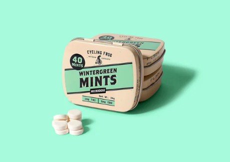 cycling frog wintergreen mints thc+cbd 40 count