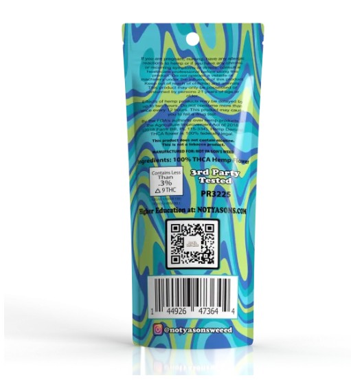 not ya son's weed california octane thca pre roll 1.5g 2 pack