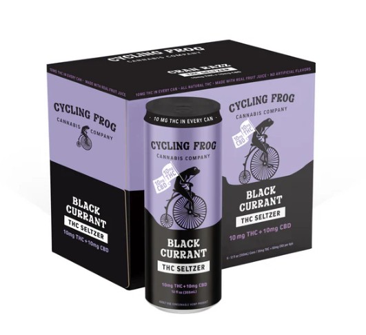 cycling frog black currant cbd+thc seltzer 5mg 6 pack (copy)