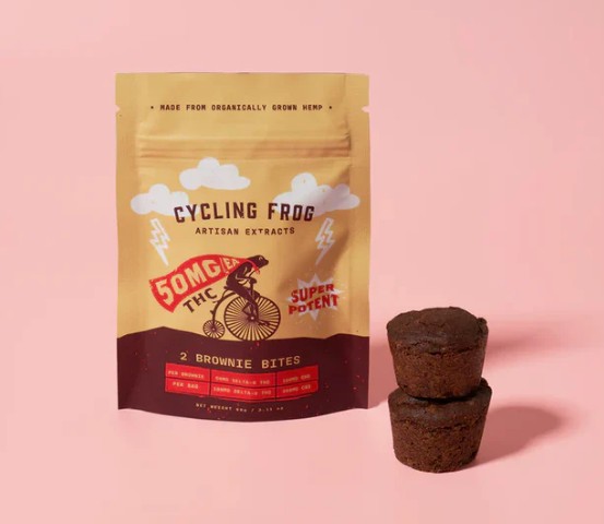 cycling frog chocolate cbd+thc brownie bites 2 pack (copy)