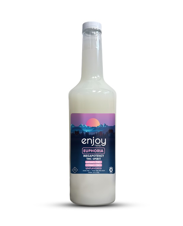 enjoy hemp euphoria megapotency cbg+thc spirit 425mg