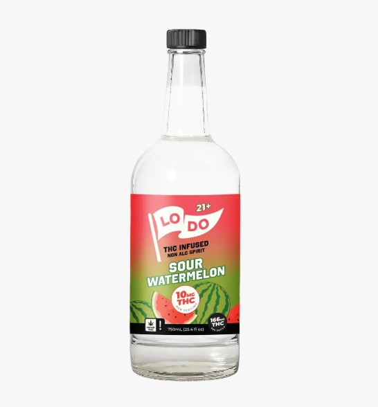 lodo sour watermelon cannabis spirit thc 10mg
