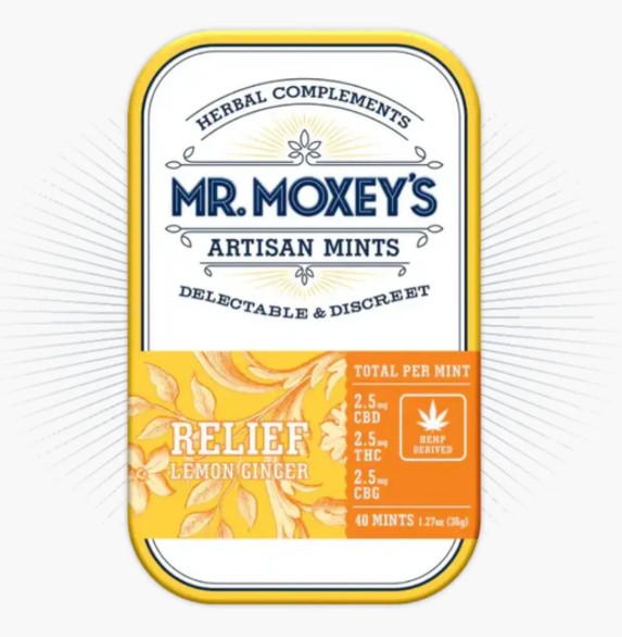 mr. moxey's lemon ginger cbd+cbg+thc 2.5mg