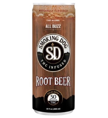 smoking dog orange cream puff seltzer thc 25mg (copy)