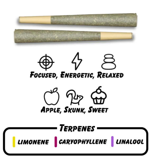 not ya son's weed alien rock candy thca pre rolls 1.5g 2 pack