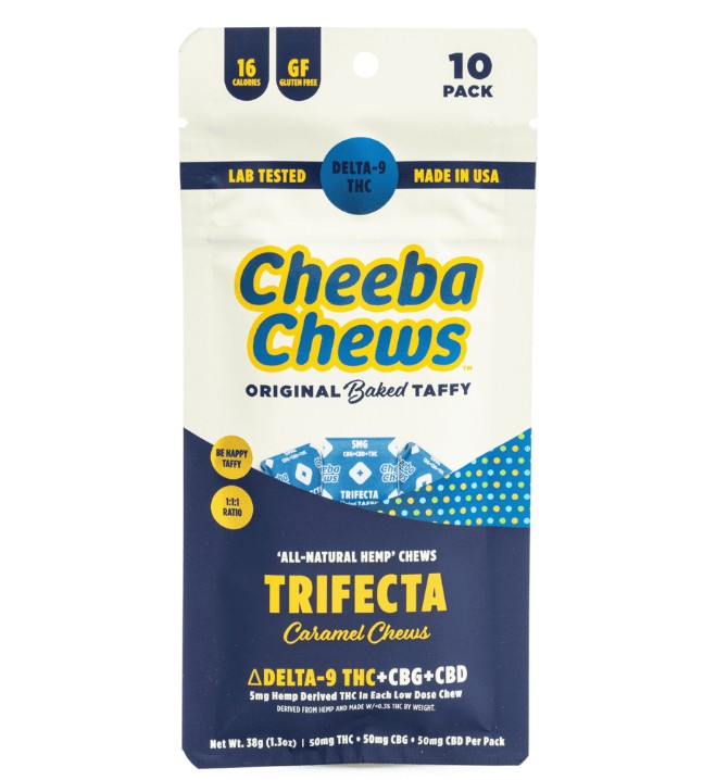 cheeba chews thc+cbn chocolate taffy 5mg