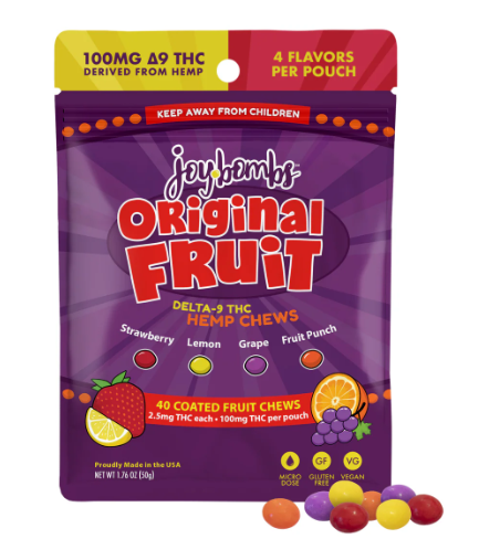 joy bombs original fruit thc 100mg