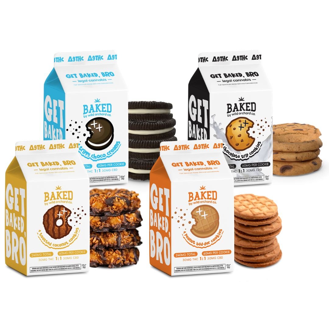 baked delta 9 cookies thc 60mg 4 count strawberry
