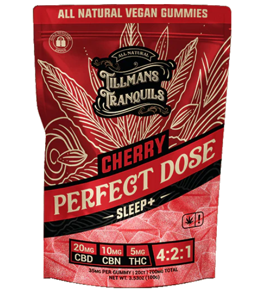 cherry sleep cbd:cbn:thc perfect dose gummies