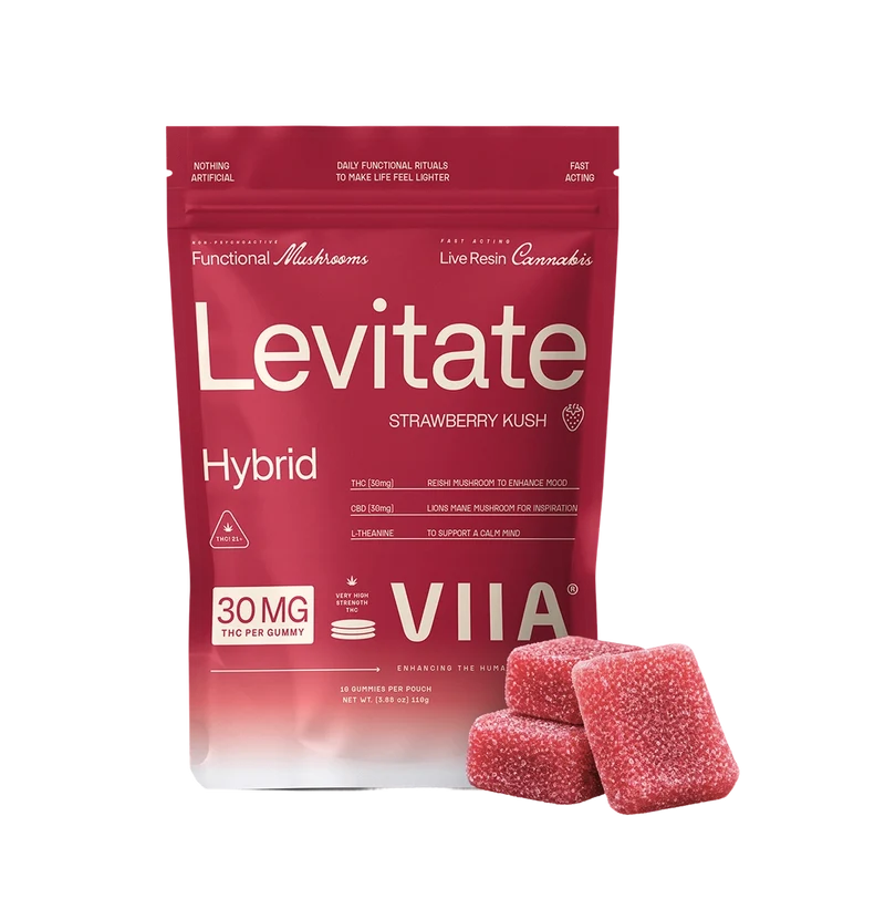 viia levitate strawberry kush cbd+thc 300mg